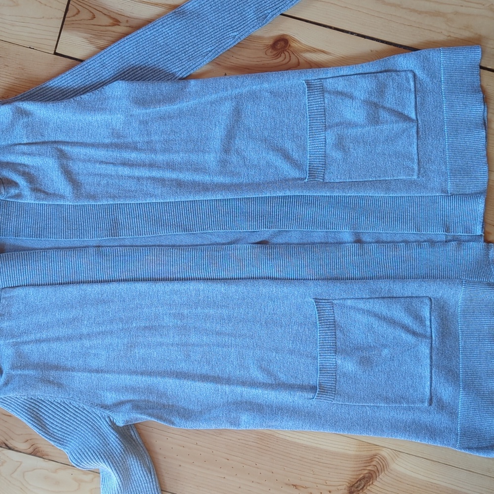 Hooded Cardigan - gray
